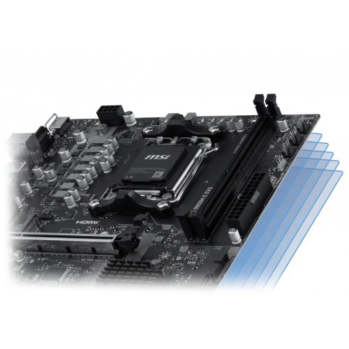 Материнская плата MSI PRO B850M-E EVO (sAM5, AMD B850) купить в Украине: Киев, Днепр, Харьков, Одесса  | Проверка совместимости, низкая цена, отзывы, характеристики от TELEMART фото