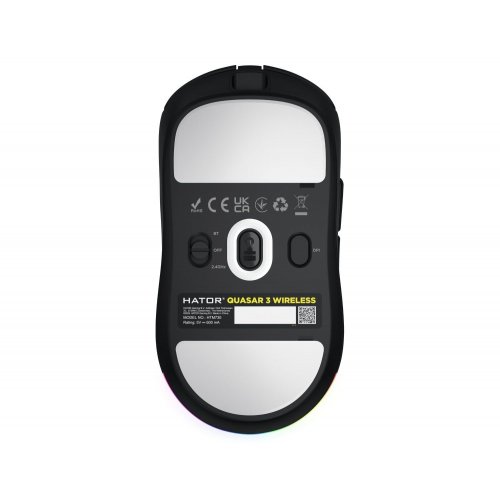 Уцінка миша HATOR Quasar 3 Wireless (HTM730) Black (Розкрита упаковка, 857358) купити в Україні: Київ, Львів, Хмельницький, Тернопіль, Івано-Франківськ | Низька ціна, відгуки, характеристики від TELEMART фото