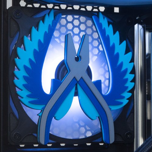 Накладка для вентилятора EVOLVE Fan Grill Emblem CS: Counter Terrorist купить в Украине: Киев, Днепр, Харьков, Одесса  | Низкая цена, отзывы, характеристики от TELEMART фото