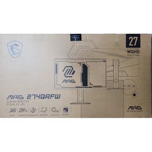 Уцінка монітор MSI 27" MAG 274QRFW White (Пошкоджено пакування, 857412) купити в Україні: Київ, Львів, Хмельницький, Тернопіль, Івано-Франківськ | Низька ціна, відгуки, характеристики від TELEMART фото
