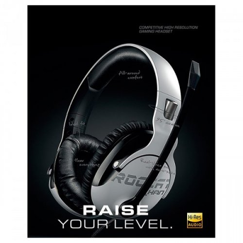 Наушники Roccat Khan Pro (ROC-14-621) White купить в Украине: Киев, Днепр, Харьков, Одесса  | Низкая цена, отзывы, характеристики от TELEMART фото