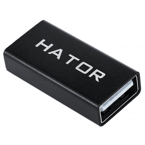 Переходник HATOR USB Type-A 3.0 to Type-C (ACC-215) Black купить в Украине: Киев, Днепр, Харьков, Одесса  | Низкая цена, отзывы, характеристики от TELEMART фото