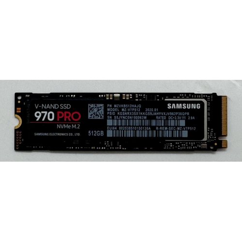 Ssd-диск Samsung 970 PRO V-NAND MLC 512GB M.2 (2280 PCI-E) (MZ-V7P512BW) (Відновлено продавцем, 857599) купити в Україні: Київ, Львів, Хмельницький, Тернопіль, Івано-Франківськ | Перевірка сумісності, низька ціна, відгуки, характеристики від TELEMART фото