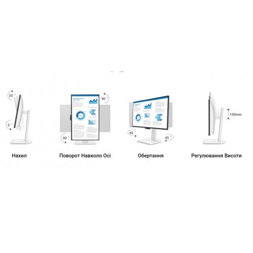 Монітор BenQ 27" GW2790TC (9H.LNSLA.TBE) White купити в Україні: Київ, Львів, Хмельницький, Тернопіль, Івано-Франківськ | Низька ціна, відгуки, характеристики від TELEMART фото