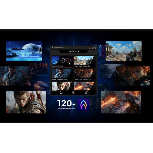 Монітор BenQ 26.5" EX271UZ (9H.LP2LA.TBE) White купити в Україні: Київ, Львів, Хмельницький, Тернопіль, Івано-Франківськ | Низька ціна, відгуки, характеристики від TELEMART фото