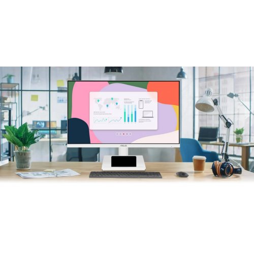Монітор Asus 27" VA279QGS (90LM04J2-B01171) White купити в Україні: Київ, Львів, Хмельницький, Тернопіль, Івано-Франківськ | Низька ціна, відгуки, характеристики від TELEMART фото
