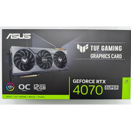 Видеокарта Asus TUF Gaming GeForce RTX 4070 SUPER OC 12228MB (TUF-RTX4070S-O12G-GAMING) (Восстановлено продавцом, 857639) купить в Украине: Киев, Днепр, Харьков, Одесса  | Проверка совместимости, низкая цена, отзывы, характеристики от TELEMART фото