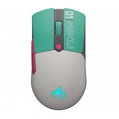 Уценка мышка Asus TUF Gaming Mini Wireless Hatsune Miku Edition (90MP0420-BMUA00) White/Green (Вскрытая упаковка, 857651) / 12000 DPI