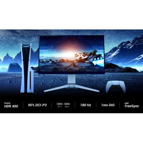 Уцінка монітор BenQ 27" EX271Q (9H.LNCLB.QBE) White (Розкрита упаковка, 857655) купити в Україні: Київ, Львів, Хмельницький, Тернопіль, Івано-Франківськ | Низька ціна, відгуки, характеристики від TELEMART фото
