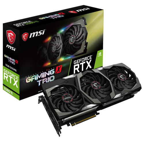 Відеокарта MSI GeForce RTX 2080 Ti Gaming X TRIO 11264MB (RTX 2080 Ti GAMING X TRIO) (Відновлено продавцем, 857658) купити в Україні: Київ, Львів, Хмельницький, Тернопіль, Івано-Франківськ | Перевірка сумісності, низька ціна, відгуки, характеристики від TELEMART фото