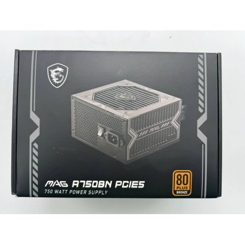 Блок питания MSI MAG 750W PCIE5 (A750BN) (Восстановлено продавцом, 857696) купить в Украине: Киев, Днепр, Харьков, Одесса  | Проверка совместимости, низкая цена, отзывы, характеристики от TELEMART фото