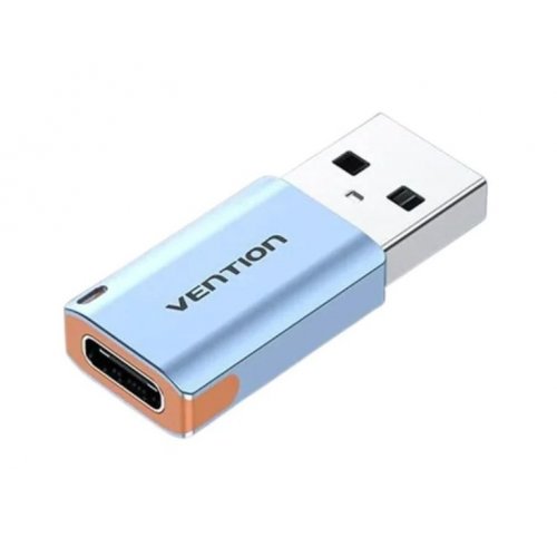 Кабель Vention USB 3.0 to USB Type-C (CUAH0) Blue купить в Украине: Киев, Днепр, Харьков, Одесса  | Низкая цена, отзывы, характеристики от TELEMART фото
