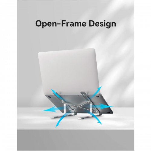 Подставка для ноутбука Vention KDMI0 Silver купить в Украине: Киев, Днепр, Харьков, Одесса  | Низкая цена, отзывы, характеристики от TELEMART фото