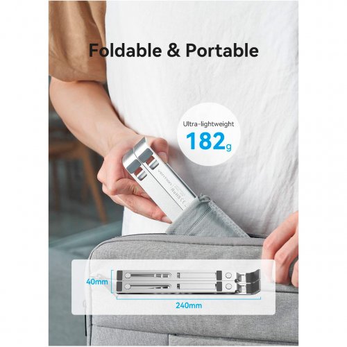 Подставка для ноутбука Vention KDMI0 Silver купить в Украине: Киев, Днепр, Харьков, Одесса  | Низкая цена, отзывы, характеристики от TELEMART фото