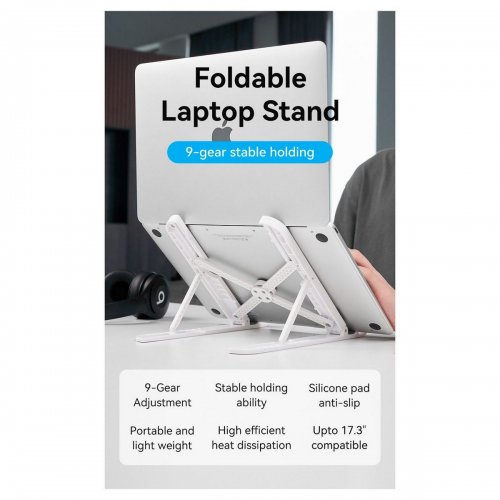 Подставка для ноутбука Vention KDNW0 White купить в Украине: Киев, Днепр, Харьков, Одесса  | Низкая цена, отзывы, характеристики от TELEMART фото