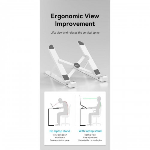 Подставка для ноутбука Vention KDNW0 White купить в Украине: Киев, Днепр, Харьков, Одесса  | Низкая цена, отзывы, характеристики от TELEMART фото