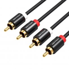 Кабель Vention 2 x RCA to 2 x RCA 1m (VAB-R06-B100) Black