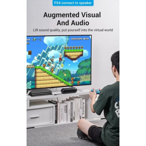 Звуковая карта Vention USB Sound Card 0.15m (CDYB0) Black купить в Украине: Киев, Днепр, Харьков, Одесса  | Проверка совместимости, низкая цена, отзывы, характеристики от TELEMART фото