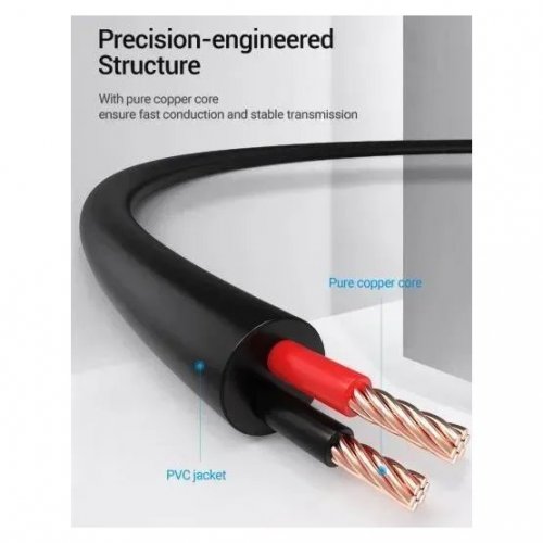 Кабель живлення Vention USB to DC 3.5mm 1.5m (CEXBG) Black купити в Україні: Київ, Львів, Хмельницький, Тернопіль, Івано-Франківськ | Низька ціна, відгуки, характеристики від TELEMART фото