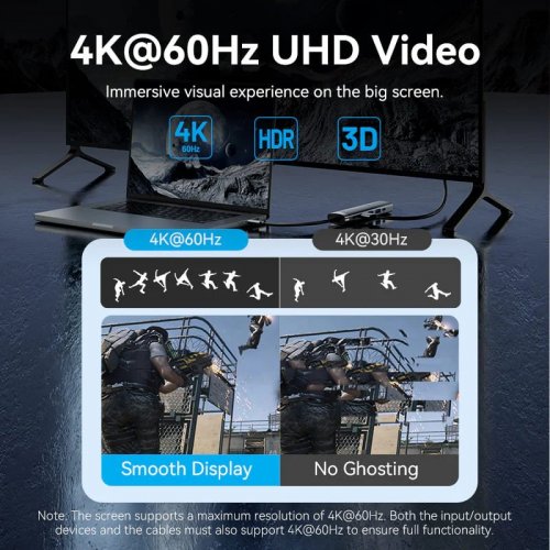 USB-хаб Vention USB Type-C 6 in 1 (TGNHB) Grey купити в Україні: Київ, Львів, Хмельницький, Тернопіль, Івано-Франківськ | Низька ціна, відгуки, характеристики від TELEMART фото