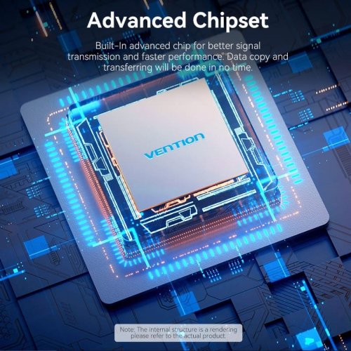 USB-хаб Vention USB 4 in 1 (CKOHB) Grey купити в Україні: Київ, Львів, Хмельницький, Тернопіль, Івано-Франківськ | Низька ціна, відгуки, характеристики від TELEMART фото