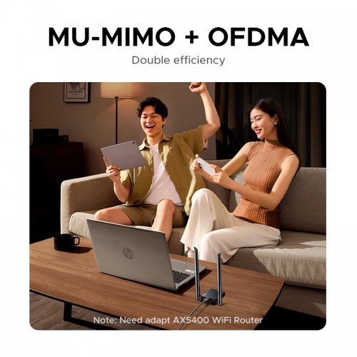 Wi-Fi адаптер Ugreen CM787 AXE5400 USB Adapter (75917) Black купить в Украине: Киев, Днепр, Харьков, Одесса  | Низкая цена, отзывы, характеристики от TELEMART фото