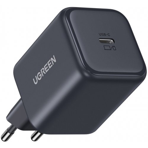 Мережевий зарядний пристрій Ugreen X524 GaN USB Type-C 45W (65052) Black купити в Україні: Київ, Львів, Хмельницький, Тернопіль, Івано-Франківськ | Низька ціна, відгуки, характеристики від TELEMART фото