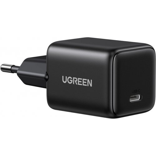 Мережевий зарядний пристрій Ugreen X513 GaN USB Type-C 30W (65007) Black купити в Україні: Київ, Львів, Хмельницький, Тернопіль, Івано-Франківськ | Низька ціна, відгуки, характеристики від TELEMART фото