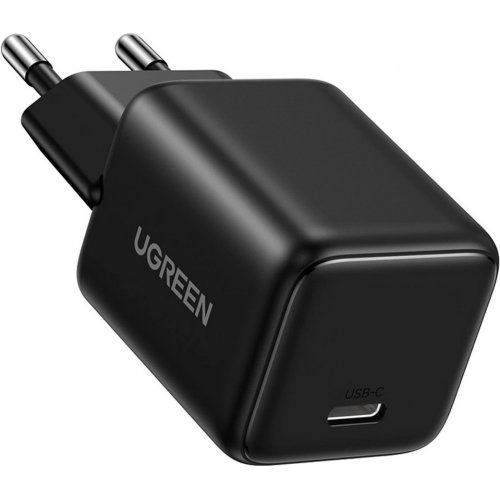 Мережевий зарядний пристрій Ugreen X513 GaN USB Type-C 30W (65007) Black купити в Україні: Київ, Львів, Хмельницький, Тернопіль, Івано-Франківськ | Низька ціна, відгуки, характеристики від TELEMART фото