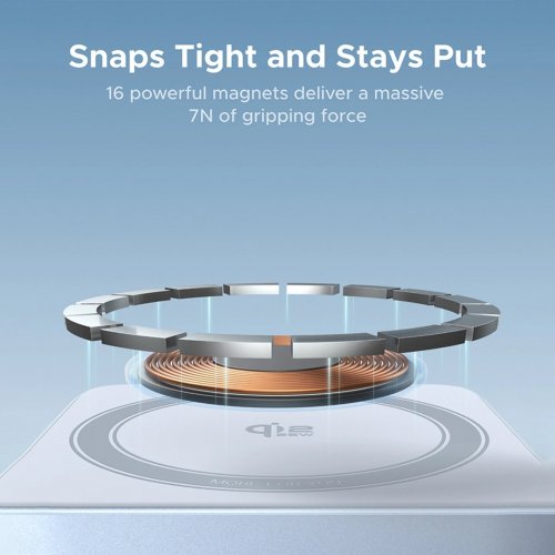 Беспроводное зарядное устройство Ugreen W752 Wireless 25W (55960B) Blue купить в Украине: Киев, Днепр, Харьков, Одесса  | Низкая цена, отзывы, характеристики от TELEMART фото