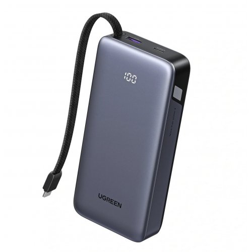 Powerbank Ugreen PB536 20000mAh 45W (55988B) Grey купить в Украине: Киев, Днепр, Харьков, Одесса  | Низкая цена, отзывы, характеристики от TELEMART фото