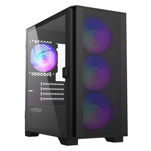 Корпус Montech Air 100 ARGB без БЖ Black (Відновлено продавцем, 857770) купити в Україні: Київ, Львів, Хмельницький, Тернопіль, Івано-Франківськ | Перевірка сумісності, низька ціна, відгуки, характеристики від TELEMART фото