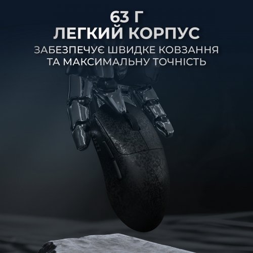 Мышка Ajazz AJ199 Max Wireless (AJ199-MAX-B) Black купить в Украине: Киев, Днепр, Харьков, Одесса  | Низкая цена, отзывы, характеристики от TELEMART фото