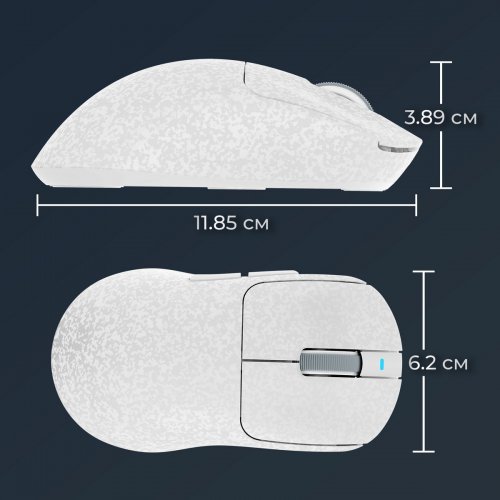 Мышка Ajazz AJ199 Max Wireless (AJ199-MAX-W) White купить в Украине: Киев, Днепр, Харьков, Одесса  | Низкая цена, отзывы, характеристики от TELEMART фото