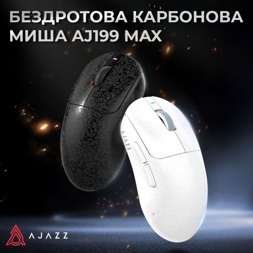 Мышка Ajazz AJ199 Max Wireless (AJ199-MAX-W) White купить в Украине: Киев, Днепр, Харьков, Одесса  | Низкая цена, отзывы, характеристики от TELEMART фото
