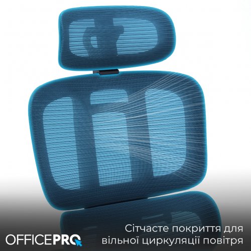 Крісло офісне OfficePro Skyline OC580 (OC580-B-DG-DG) Black/Dark Gray купити в Україні: Київ, Львів, Хмельницький, Тернопіль, Івано-Франківськ | Низька ціна, відгуки, характеристики від TELEMART фото