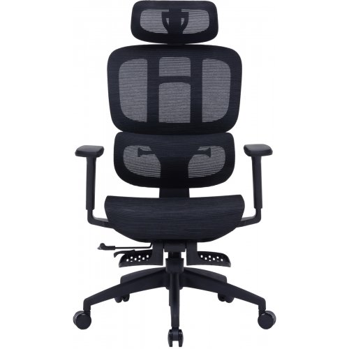 Крісло офісне OfficePro Skyline Footrest OC750 (OC750-B-B-B) Black купити в Україні: Київ, Львів, Хмельницький, Тернопіль, Івано-Франківськ | Низька ціна, відгуки, характеристики від TELEMART фото