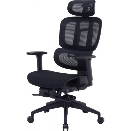 Крісло офісне OfficePro Skyline Footrest OC750 (OC750-B-B-B) Black купити в Україні: Київ, Львів, Хмельницький, Тернопіль, Івано-Франківськ | Низька ціна, відгуки, характеристики від TELEMART фото