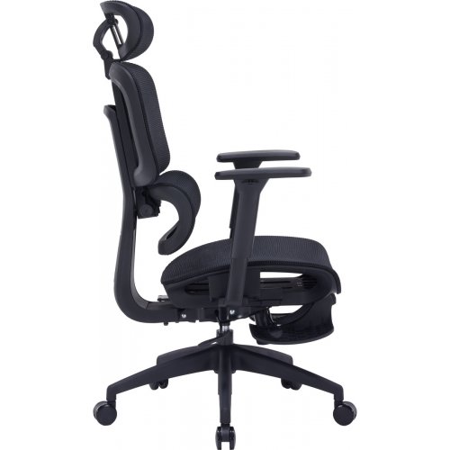 Крісло офісне OfficePro Skyline Footrest OC750 (OC750-B-B-B) Black купити в Україні: Київ, Львів, Хмельницький, Тернопіль, Івано-Франківськ | Низька ціна, відгуки, характеристики від TELEMART фото