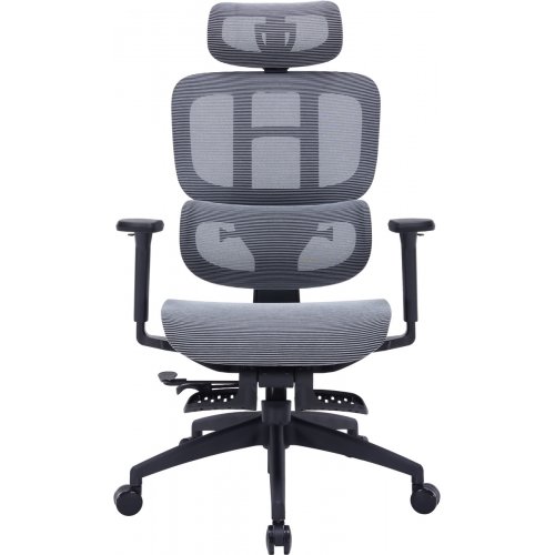 Крісло офісне OfficePro Skyline Footrest OC750 (OC750-B-DG-DG) Black/Dark Gray купити в Україні: Київ, Львів, Хмельницький, Тернопіль, Івано-Франківськ | Низька ціна, відгуки, характеристики від TELEMART фото