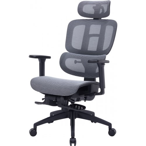 Крісло офісне OfficePro Skyline Footrest OC750 (OC750-B-DG-DG) Black/Dark Gray купити в Україні: Київ, Львів, Хмельницький, Тернопіль, Івано-Франківськ | Низька ціна, відгуки, характеристики від TELEMART фото