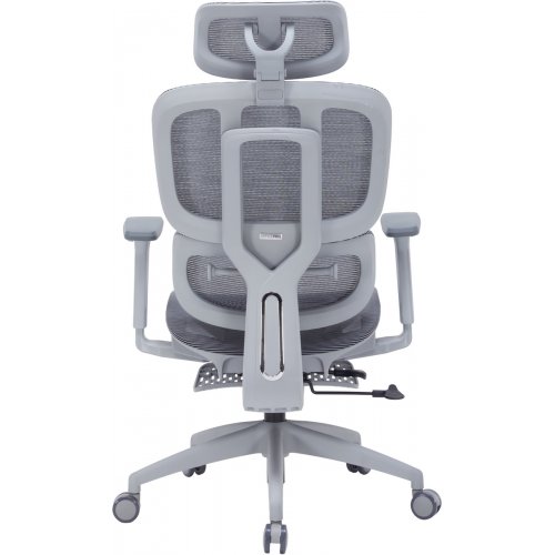 Крісло офісне OfficePro Skyline Footrest OC750 (OC750-G-DG-DG) Gray/Dark Gray купити в Україні: Київ, Львів, Хмельницький, Тернопіль, Івано-Франківськ | Низька ціна, відгуки, характеристики від TELEMART фото