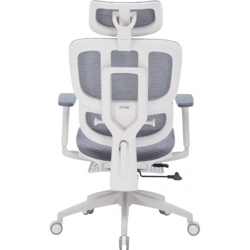 Крісло офісне OfficePro Skyline Footrest OC750 (OC750-W-DG-DG) White/Dark Gray купити в Україні: Київ, Львів, Хмельницький, Тернопіль, Івано-Франківськ | Низька ціна, відгуки, характеристики від TELEMART фото