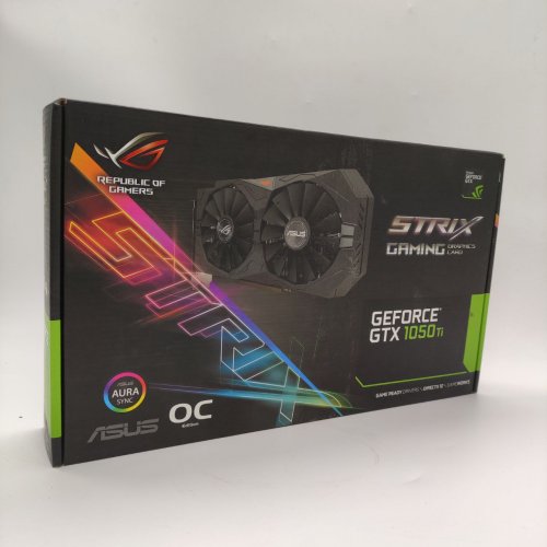 Відеокарта Asus ROG GeForce GTX 1050 Ti STRIX OC 4096MB (STRIX-GTX1050TI-O4G-GAMING) (Відновлено продавцем, 857797) купити в Україні: Київ, Львів, Хмельницький, Тернопіль, Івано-Франківськ | Перевірка сумісності, низька ціна, відгуки, характеристики від TELEMART фото