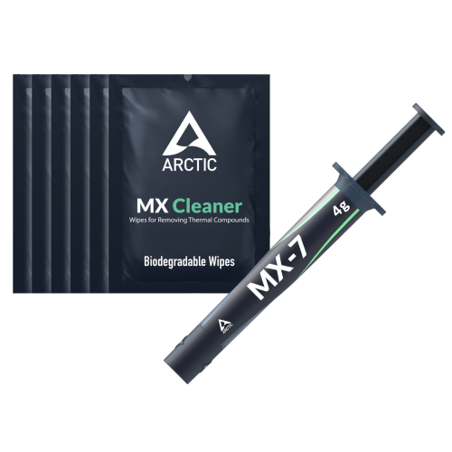 Термопаста Arctic MX-7 4g with 6x MX Cleaner (ACTCP00092A) купити в Україні: Київ, Львів, Хмельницький, Тернопіль, Івано-Франківськ | Низька ціна, відгуки, характеристики від TELEMART фото