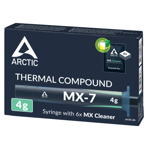 Термопаста Arctic MX-7 4g with 6x MX Cleaner (ACTCP00092A) купити в Україні: Київ, Львів, Хмельницький, Тернопіль, Івано-Франківськ | Низька ціна, відгуки, характеристики від TELEMART фото