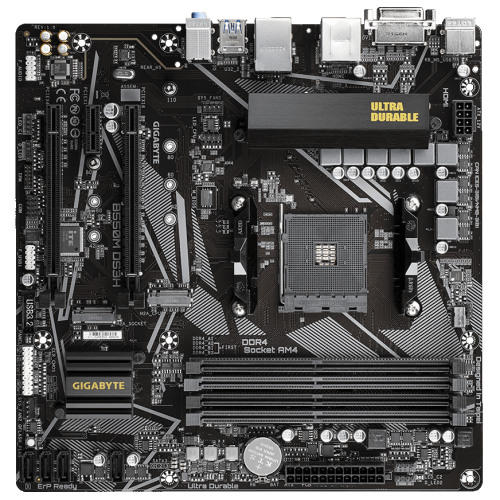 Уцінка материнська плата Gigabyte B550M DS3H (sAM4, AMD B550) (Сліди використання, 857963) купити в Україні: Київ, Львів, Хмельницький, Тернопіль, Івано-Франківськ | Перевірка сумісності, низька ціна, відгуки, характеристики від TELEMART фото