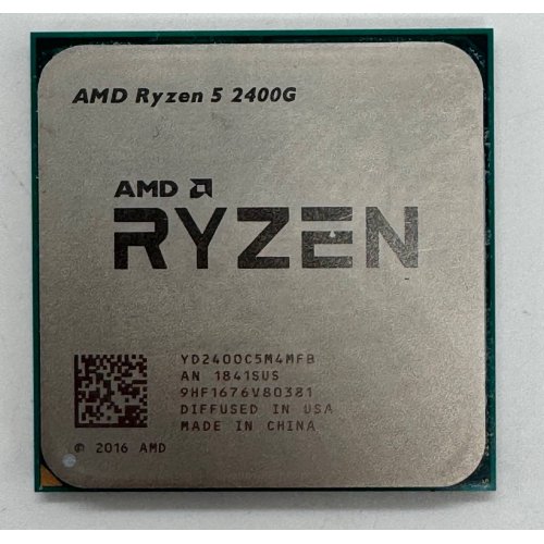 Процессор AMD Ryzen 5 2400G 3.6(3.9)GHz 4MB sAM4 Tray (YD2400C5M4MFB) (Восстановлено продавцом, 857964) купить в Украине: Киев, Днепр, Харьков, Одесса  | Проверка совместимости, низкая цена, отзывы, характеристики от TELEMART фото