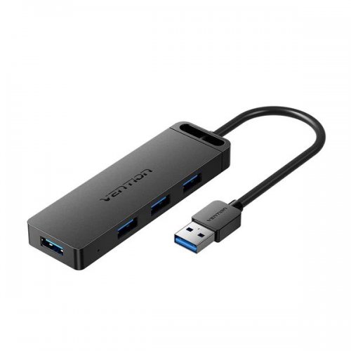USB-хаб Vention USB 4 in 1 (CHLBB-SCB2) Black купити в Україні: Київ, Львів, Хмельницький, Тернопіль, Івано-Франківськ | Низька ціна, відгуки, характеристики від TELEMART фото