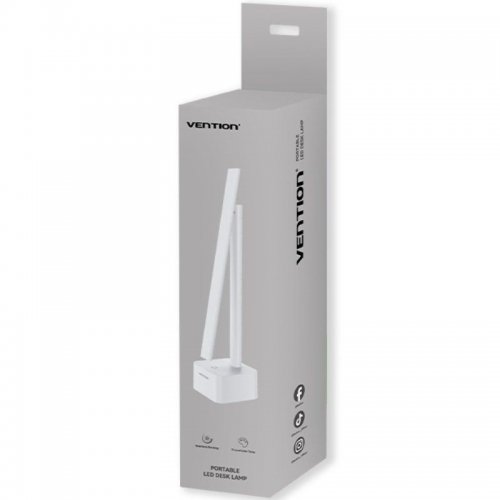 Лампа Vention USB Rechargeable Foldable Desk Lamp (PDBW0) White купить в Украине: Киев, Днепр, Харьков, Одесса  | Низкая цена, отзывы, характеристики от TELEMART фото